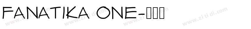 FANATIKA ONE字体转换